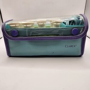 Vintage Clairol Travel Hot Roller Set with Clips Tested Works